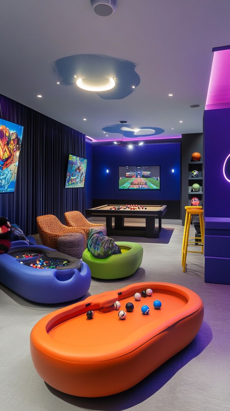 Arcade games and seating